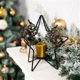 Подсвечник Новогодняя звезда на одну свечу из металла - фото 238925