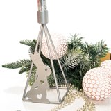 Подсвечник Зайка на одну свечу из металла - фото 238949