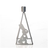 Подсвечник Зайка на одну свечу из металла - фото 238951