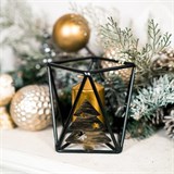 Подсвечник Елочка новогодний из металла на одну свечу - фото 238963