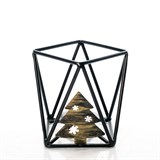 Подсвечник Елочка новогодний из металла на одну свечу - фото 238966