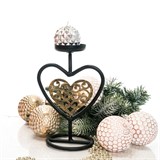 Подсвечник Сердце на одну свечу из металла - фото 238988