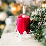 Подсвечник металлический Снежинка для одной свечи - фото 239073