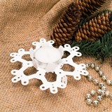 Подсвечник металлический Снежинка для одной свечи - фото 239074