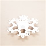 Подсвечник металлический Снежинка для одной свечи - фото 239075