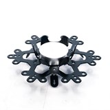 Подсвечник металлический Снежинка для одной свечи - фото 239083