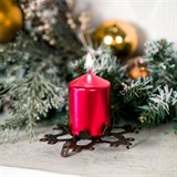 Подсвечник металлический Снежинка для одной свечи - фото 239084