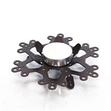 Подсвечник металлический Снежинка для одной свечи - фото 239088