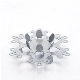 Подсвечник металлический Снежинка для одной свечи - фото 239092