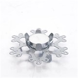 Подсвечник металлический Снежинка для одной свечи - фото 239093