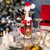 Подставка для бутылки и бокалов 210-003 из металла - фото 239462