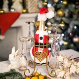 Подставка для бутылки и бокалов 210-003 из металла - фото 239463