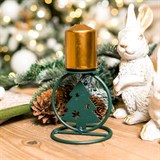 Подсвечник Елка кованый на одну свечу - фото 239472