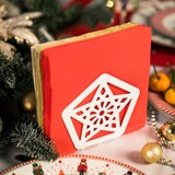 Салфетница кухонная из металла Звезда - фото 239482