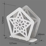 Салфетница кухонная из металла Звезда - фото 239484