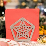 Салфетница кухонная из металла Звезда - фото 239492