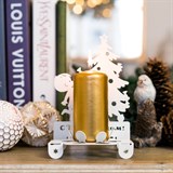 Подсвечник металлический Елочка для одной свечи - фото 239497