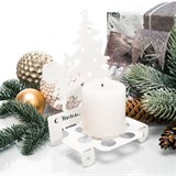 Подсвечник металлический Елочка для одной свечи - фото 239499