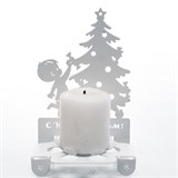 Подсвечник металлический Елочка для одной свечи - фото 239500