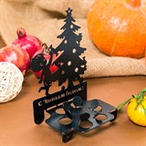 Подсвечник металлический Елочка для одной свечи - фото 239504