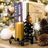 Подсвечник металлический Елочка для одной свечи - фото 239505