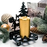 Подсвечник металлический Елочка для одной свечи - фото 239507