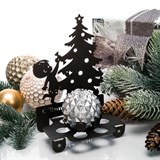 Подсвечник металлический Елочка для одной свечи - фото 239509