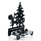 Подсвечник металлический Елочка для одной свечи - фото 239511