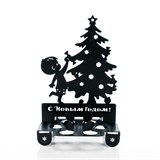 Подсвечник металлический Елочка для одной свечи - фото 239512