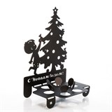 Подсвечник металлический Елочка для одной свечи - фото 239516