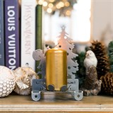 Подсвечник металлический Елочка для одной свечи - фото 239520