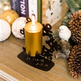 Подсвечник Снежинка металл для одной свечи - фото 239523