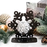 Подсвечник Снежинка металл для одной свечи - фото 239526