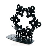 Подсвечник Снежинка металл для одной свечи - фото 239529