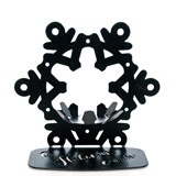 Подсвечник Снежинка металл для одной свечи - фото 239530