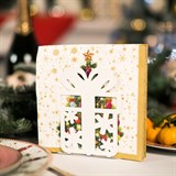 Подставка под салфетки металлическая Подарок - фото 239546