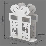 Подставка под салфетки металлическая Подарок - фото 239552