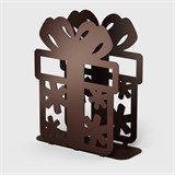 Подставка под салфетки металлическая Подарок - фото 239557