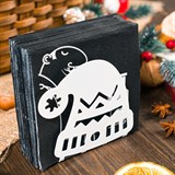 Салфетница кухонная из металла Шапка - фото 239569