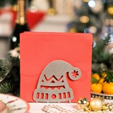 Салфетница кухонная из металла Шапка - фото 239587