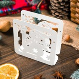 Салфетница из металла Снеговик - фото 239593