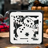 Салфетница из металла Снеговик - фото 239595