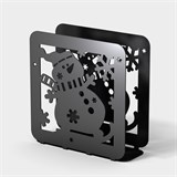 Салфетница из металла Снеговик - фото 239600