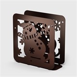 Салфетница из металла Снеговик - фото 239605