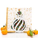 Салфетница кухонная Шар новогодний - фото 239607