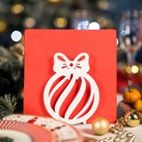 Салфетница кухонная Шар новогодний - фото 239613