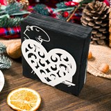 Салфетница кухонная из металла Сердце - фото 239641