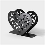 Салфетница кухонная из металла Сердце - фото 239648