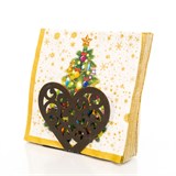 Салфетница кухонная из металла Сердце - фото 239649