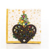 Салфетница кухонная из металла Сердце - фото 239650